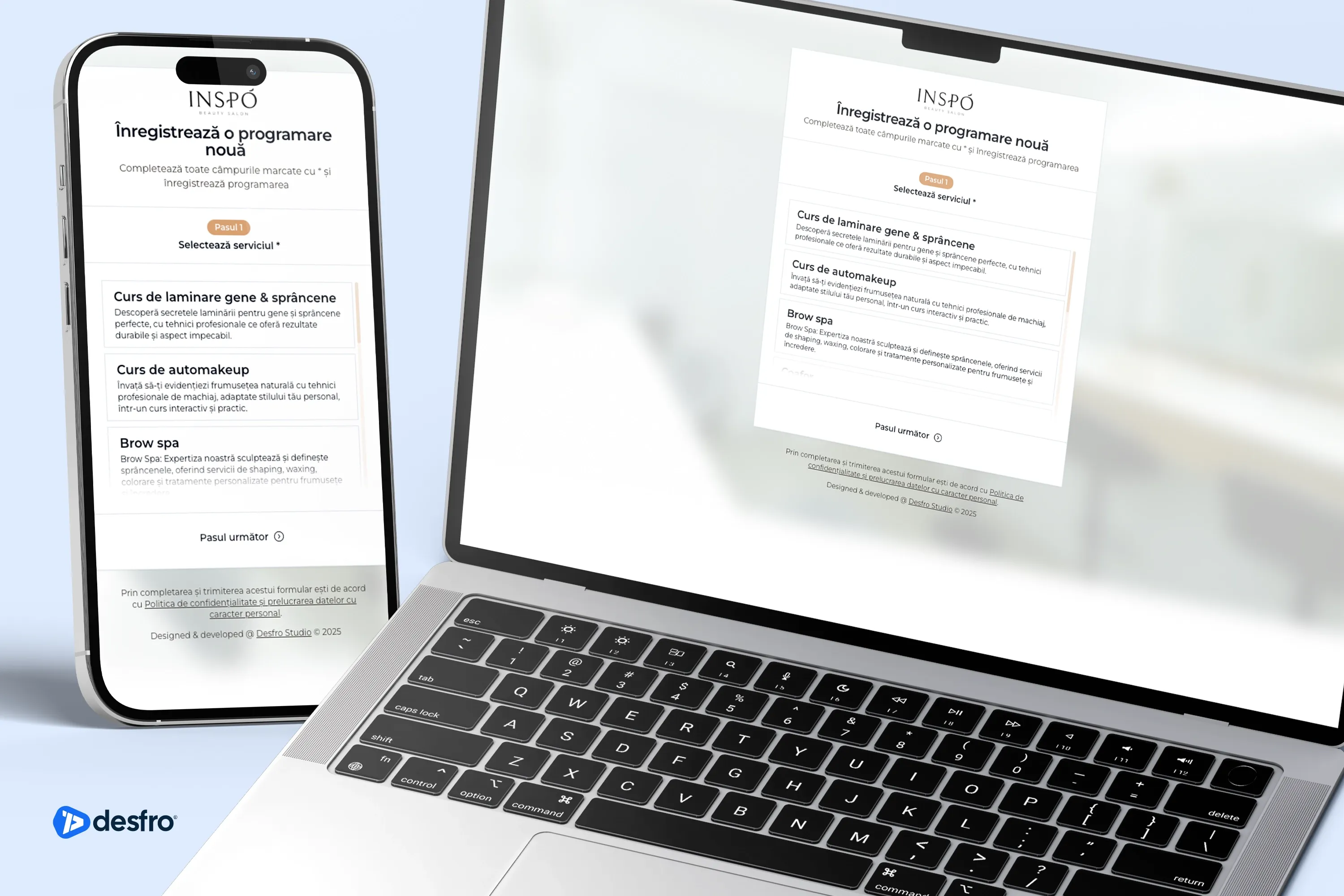 INSPO Beauty - Website & CRM
